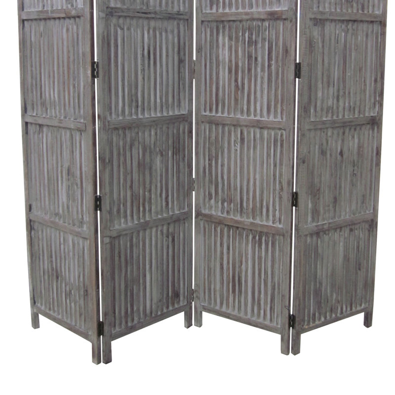 Paravent en bois brun Tekoa 84 X 84