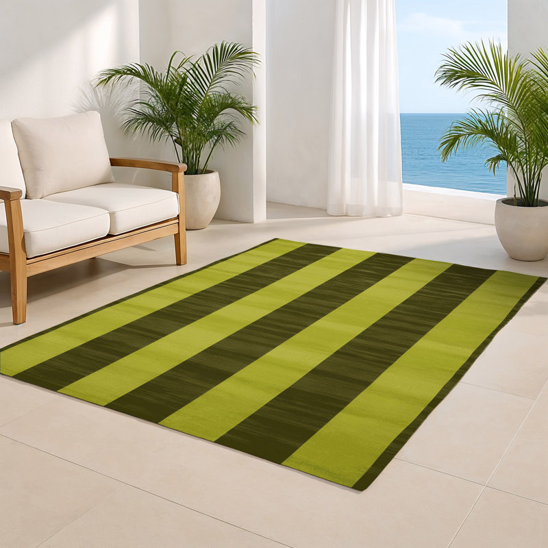Tapis d'intérieur et d'extérieur à carreaux brun, Rectangulaire 2 pi x 3 pi