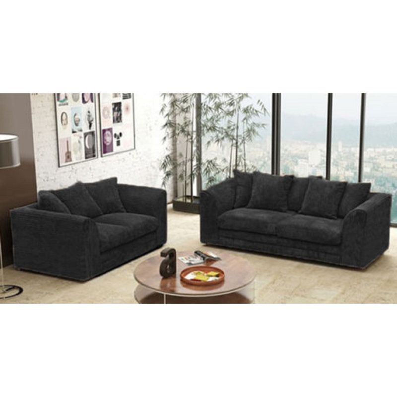 Brohdy 2 - Piece Living Room Set, Black