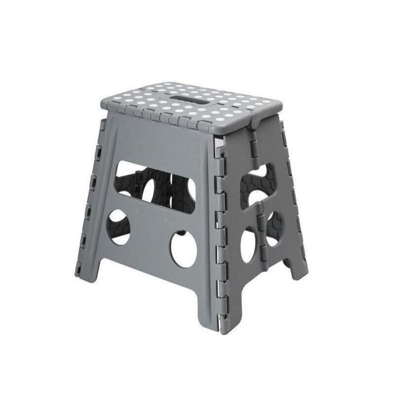MantraRaj Folding Step Stool Lightweight Foldable Step Stool for Kids (Grey, Medium)
