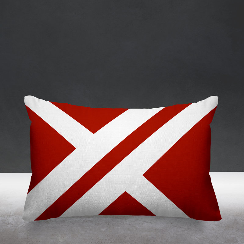 Coussin intérieur / extérieur Timber, Rouge