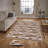 Stylish Woven Carpet, 4 x 6 Feet, 100% Polyester | Antibacterial, 3D Digital Printing, Non-Slip PVC Felt Dot Underside | Machine Washable, 0.4 in Pile Height, Perfect for Living Room & Bedroom Decor-2393115