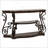 Gretta Merlot 2-Shelf Sofa Console Table