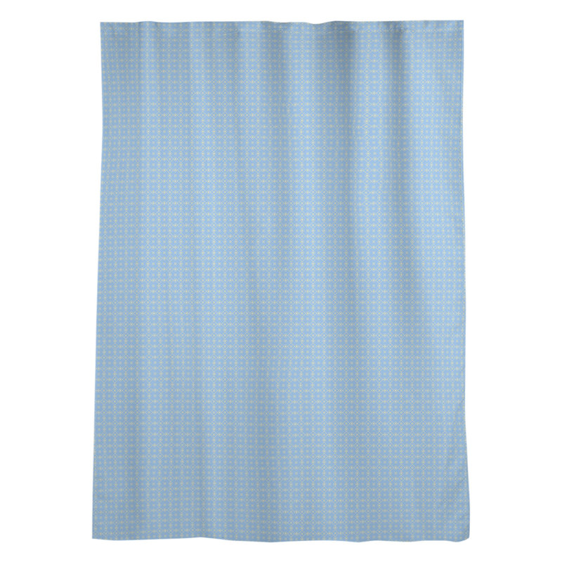 Panneau de rideau simple avec passe-tringle napperon Kitterman, Gris