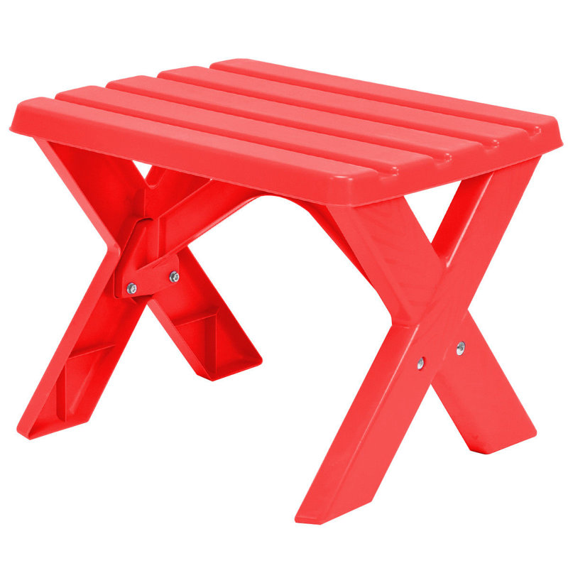 Red Plastic Kids Play Table and Chair Set