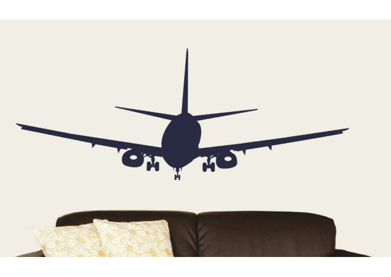 Décalcomanie murale avion