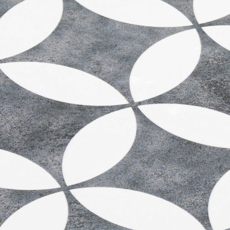 Occitan 6-in. Spanish/Moroccan Matte Porcelain Wall & Floor Tile, Black