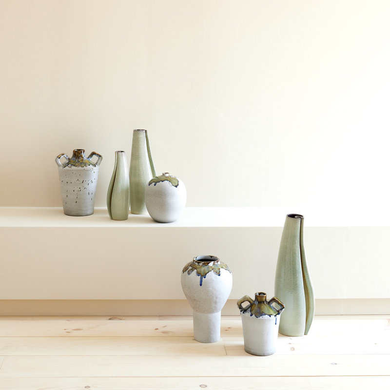 Ceramic / Porcelain Table Vase, Overall Height-  14"
