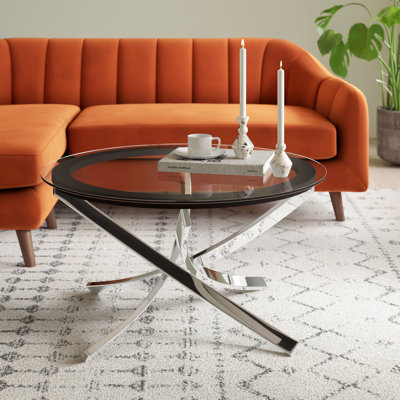Table basse à pieds croisés Ehlert
