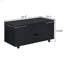 Table basse multifonctionnelle à plateau relevable avec rangement caché et tabourets, table centrale moderne multifonctionnelle avec 4 tabourets et roulettes, parfaite pour les espaces de vie modernes-118738370