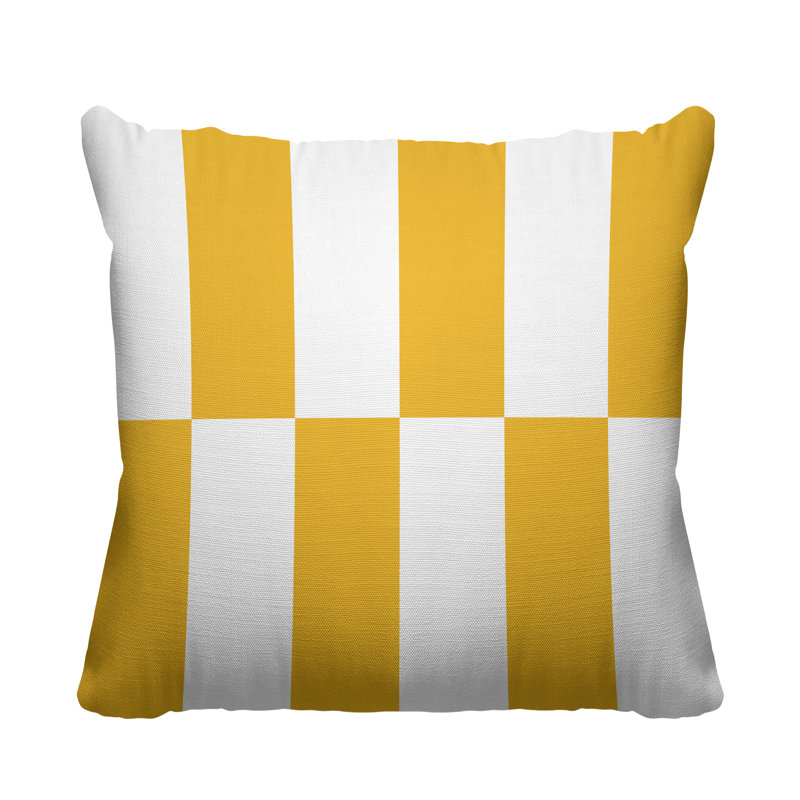 Coussin Luella, Jaune, 15 po x 15 po, Carré