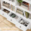 Akxel 47.2" W 3-Drawer Wood Grain Bookshelf-1484468043