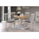 Deerfiled Extendable Oak Round Solid Wood Dining Table