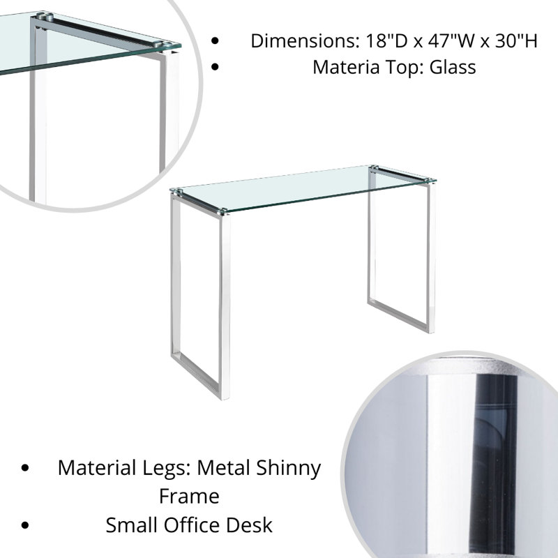 Bureau en verre Monomoy