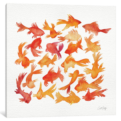 Goldfish by Cat Coquillette - Wrapped Canvas Print
