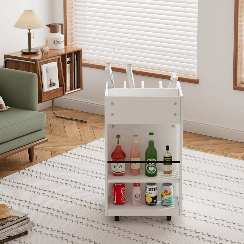 Chariot pour îlot de cuisine à 4 niveaux avec étagère à épices et roulettes verrouillables, îlots de rangement pour cuisine simple