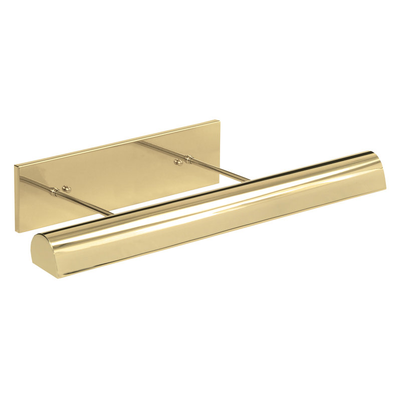 Applique murale 1 lumière Classic, Laiton poli, H 4,5 po x l 24 po