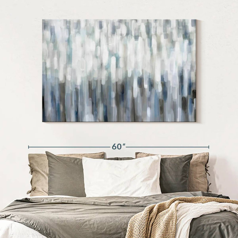 Avery Silver Rain, 34" H x 51" W