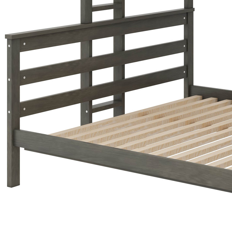 Lit superposé détachable en bois avec échelle, lit superposé multifonctionnel, peut être séparé en 2 lits
