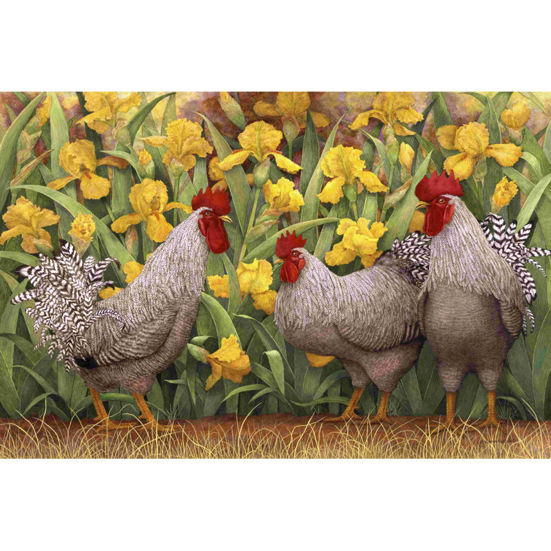 Roosters En Place II 2855140, H 8 po x l 12 po