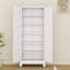 Grand garde-manger en acier Winston Porter de 74,8 po avec 5 tablettes ajustables pour la cuisine et le bureau à domicile-1574232916