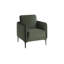 Chaise d'appoint élégante avec pieds en métal