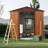 Outdoor Metal Storage Shed With Window And Metal Foundation-113767390-113767393