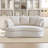73.8" W Modern Upholstered Curved Sofa With Pillows-1534223046