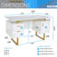 Bureau pour bureau avec tiroirs et rangement