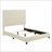 Queen Size Beige Tufted Upholstered Platform Bed