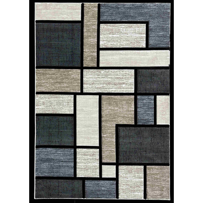 Marmolejo Performance Abstract Indoor Rug, Rectangle 2'7" x 4'