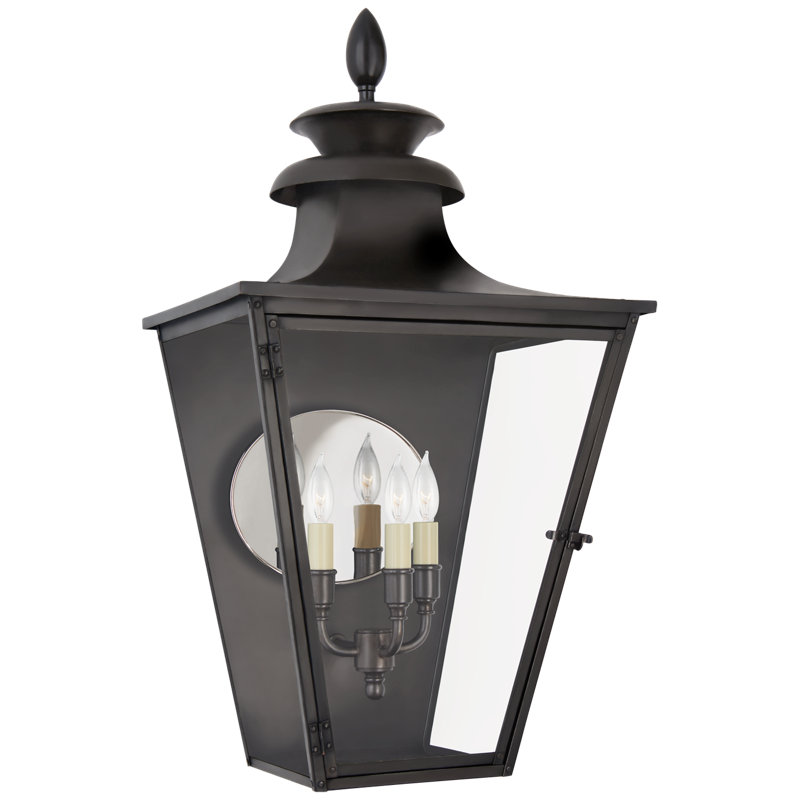 Chapman & Myers Albermarle Medium 3/4 Wall Lantern, 26.25" H x 14.25" W x 11.25" D