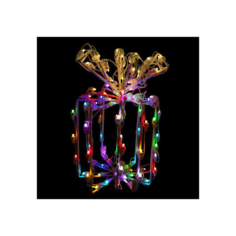 Boîte-cadeau 3D avec changement de couleur RVBWW