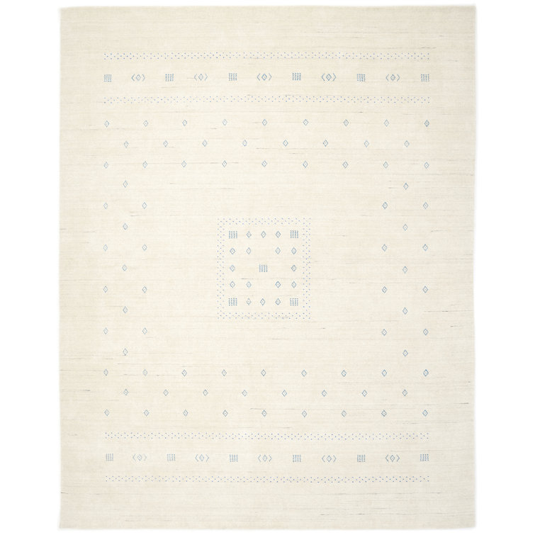 Simi Geometric Area Rug in Ivory