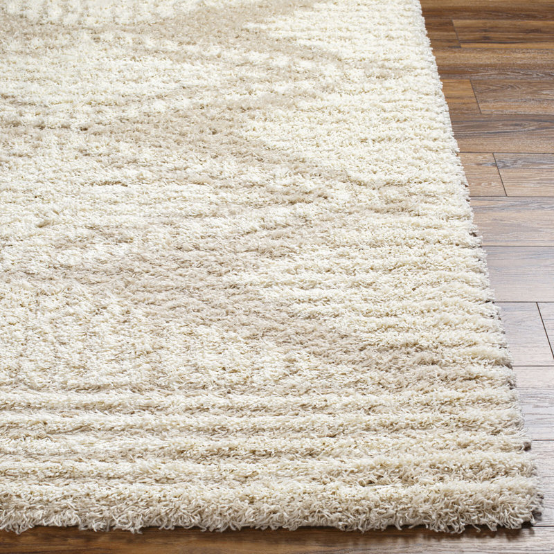 Geometric Shag Area Rug, Rectangle 130 x 170 cm