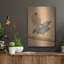 Art mural en métal luxueux «Tails Up» par Bebe Keith, 12 po x 16 po-114799716