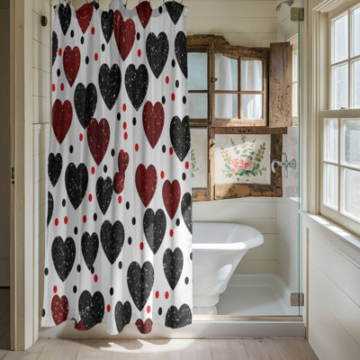 Rideau de douche Contrast Heart - Premium