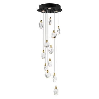 Luminaire suspendu caillou à lumières multiples