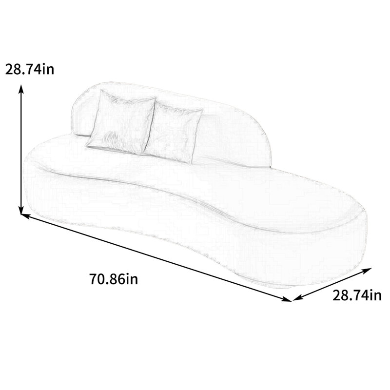 Comfortable elastic sponge filled recliner, Left Hand Facing, Green
