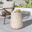 Table d'appoint d'extérieur sculptée Cleme-406044792