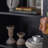 Mid-Century Modern Black Solid Wood Sideboard