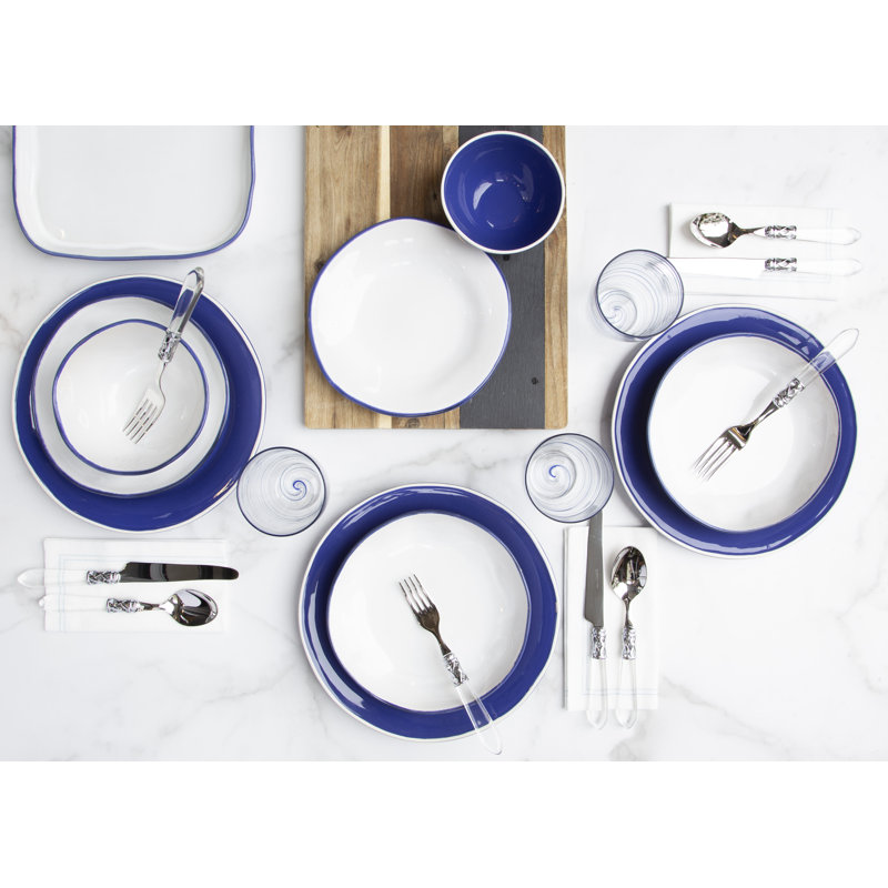 Aurora Handmade Stoneware Dinnerware Set - Service for 4