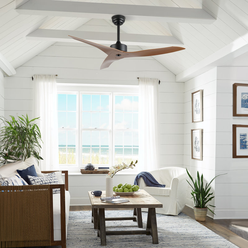 Artisha 50'' Ceiling Fan, Light Brown Wood Finish