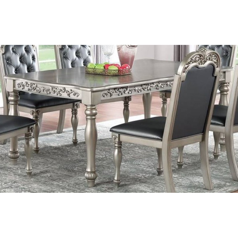 Liscci Solid Wood Base Dining Table
