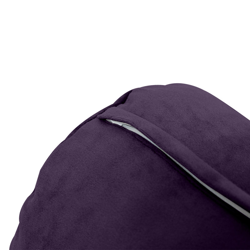 Housse de coussin en polyester / mélange de polyester, Mauve
