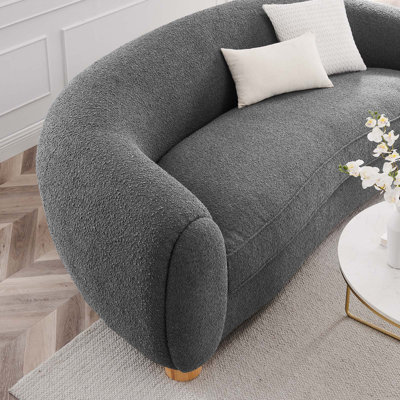 Modway Abundant Boucle Upholstered Fabric Sofa