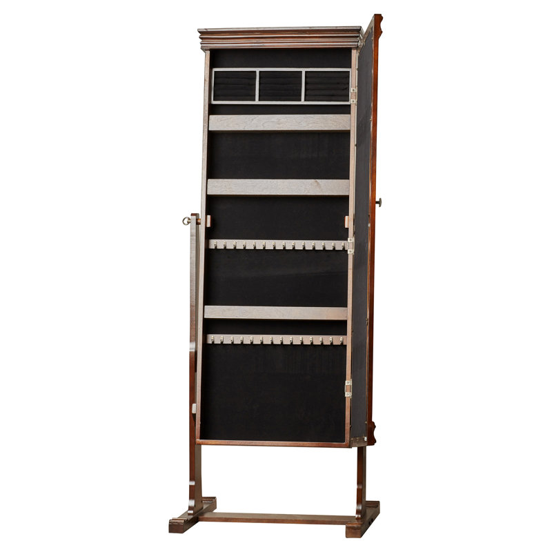 Armoire pour bijoux avec miroir autoportante