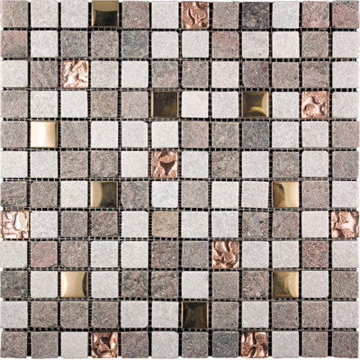 Grid Mosaic Wall & Floor Tile