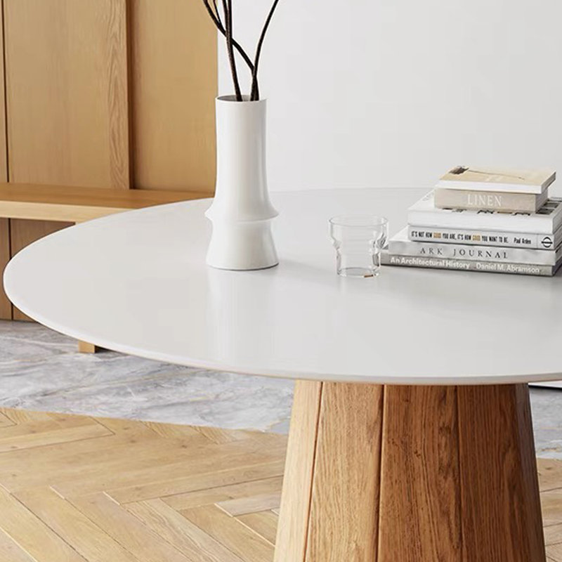 Table ronde simple et rétro, H 29,52 po x L 53,14 po x l 53,14 po
