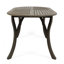 Table de salle à manger 70 po en bois - Élégant patio extérieur gris